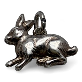 Silver Rabbit Charm