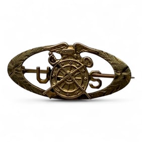 10k Gold Pin, U. S. Army