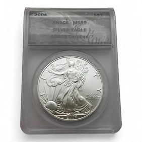 2004 American Silver Eagle One Dollar, Certified
