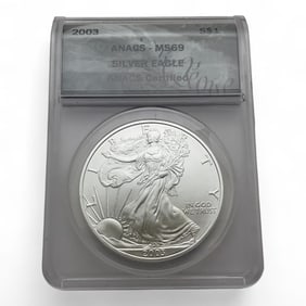 2003 American Silver Eagle One Dollar, Certified