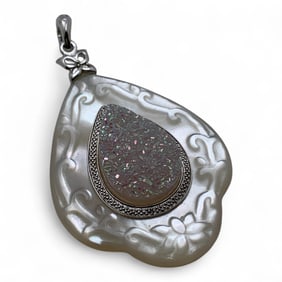 Sterling Silver & Mother Of Pearl Pendant