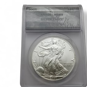 2001 American Silver Eagle One Dollar, Certified