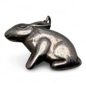 Silver Rabbit Pendant