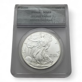 2000 American Silver Eagle One Dollar, Certified