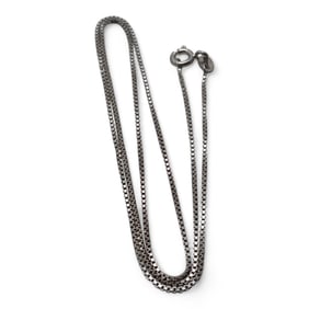 Sterling Silver Box Chain Necklace