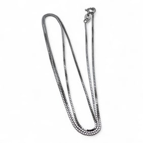 Sterling Silver Box Chain Necklace