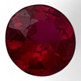 Faceted Pink Ruby Gemstone