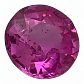 Faceted Pink Sapphire Gemstone