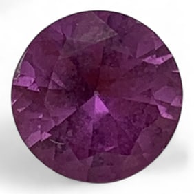 Faceted Purple Sapphire Gemstone