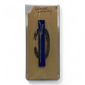 Sterling Enameled Combat Infantry Pin
