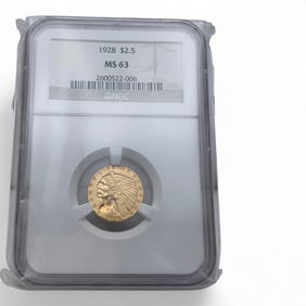1928 $2 1/2 Indian Head Gold Coin