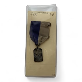 1933 Sterling Swimming Medal