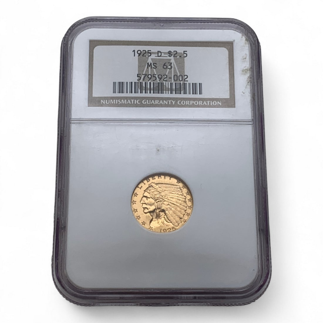 1925 D $2 1/2 Indian Head Gold Coin (1 of 4)