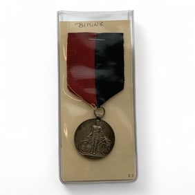 Sterling Silver Biking Medallion