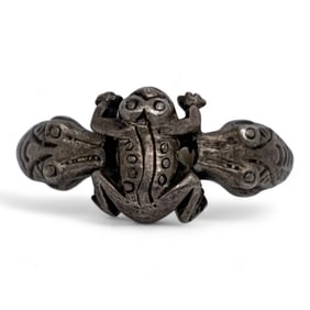 Sterling Silver Frog Ring