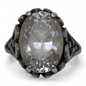 Sterling & Cubic Zirconia Ring