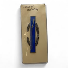 Sterling Silver Combat Infantry Pin