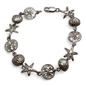 Sterling Silver Ocean Theme Bracelet