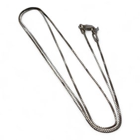 Sterling Silver Box Chain Necklace