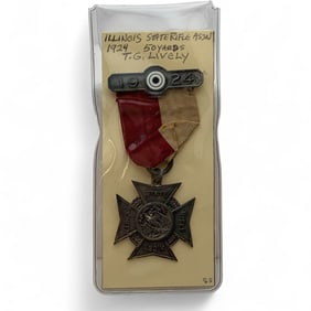 1924 Sterling Silver Illinois State Rifle Assn Pin