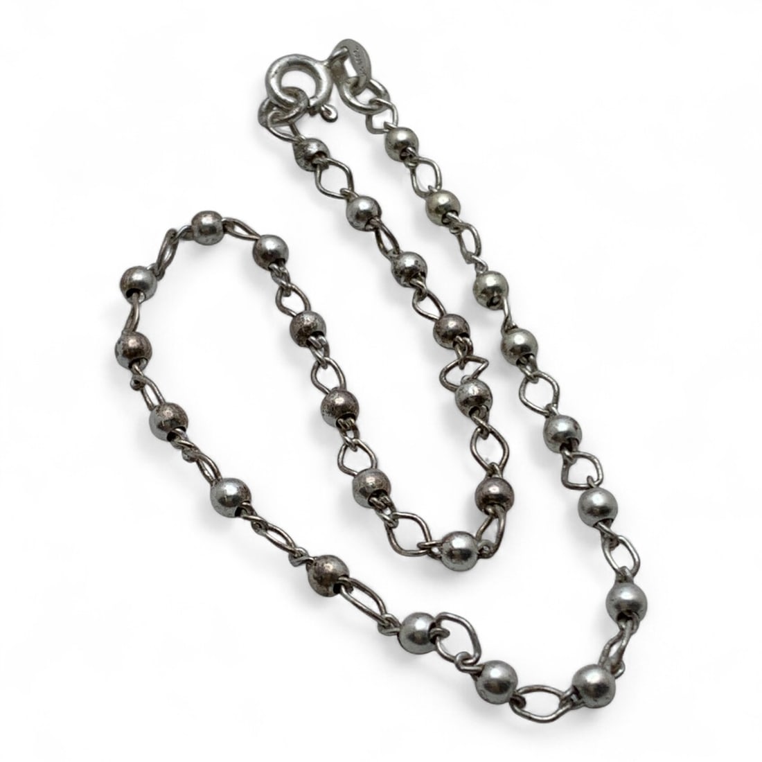 Sterling Silver Bracelet: Marked 925 - 10 1/8" Long - 3.5 Grams