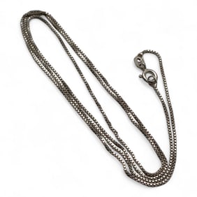 Sterling Silver Box Chain Necklace