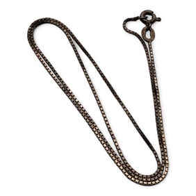 Sterling Silver Box Chain Necklace