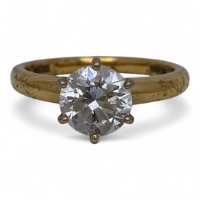 Sterling Gold Tone & Cubic Zirconia Ring