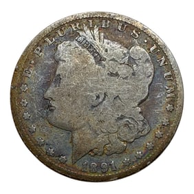 1891 O Morgan Silver Dollar