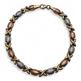 10k Gold Tri Tone Bracelet