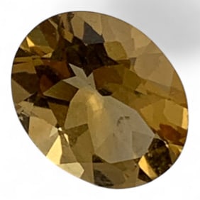 Faceted Orange Citrine Gemstone