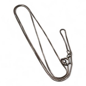Sterling Silver Box Chain Necklace