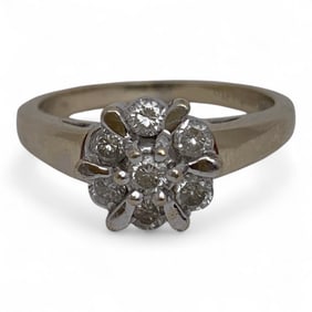 14k Yellow Gold And Diamond Ring