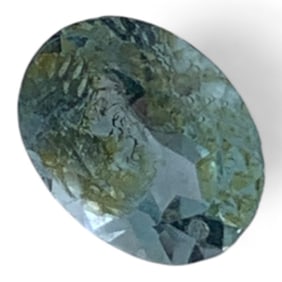Faceted Blue Topaz Gemstone