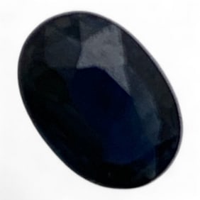 Faceted Blue Sapphire Gemstone