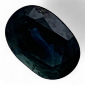 Faceted Blue Sapphire Gemstone
