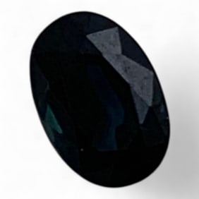 Faceted Blue Sapphire Gemstone