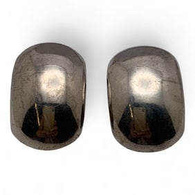 Pair Of Sterling Silver Clip Earrings