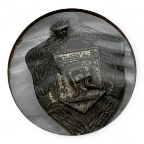 Sterling Silver Track Medallion