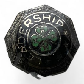 Sterling Silver 4- H Leadership Pin