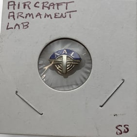 Sterling Silver Aircraft Armament Lab Pin