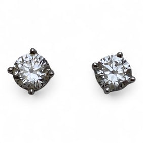 Sterling Silver And Cubic Zirconia Earrings