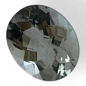 Faceted Clear Blue Quartz Gemstone