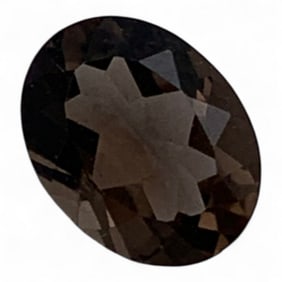 Faceted Clear Brown Quartz Gemstone