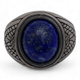 Sterling Silver & Lapis Ring