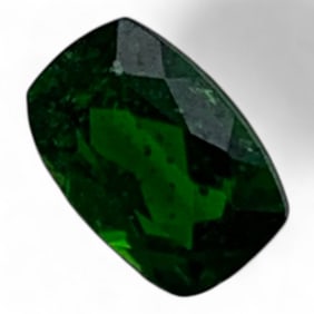Faceted Green Quartz Gemstone