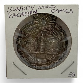 Sterling Sunday World Vacation Games Medallion