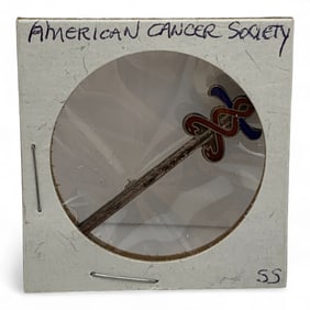 Sterling American Cancer Society Pin