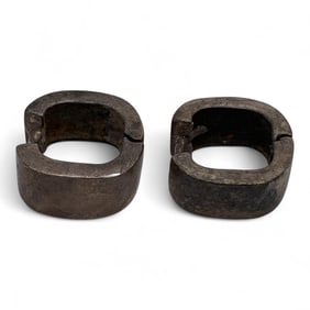 Pair Of Silver Hoop Earrings