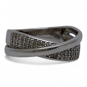 Sterling Silver & Diamond Ring